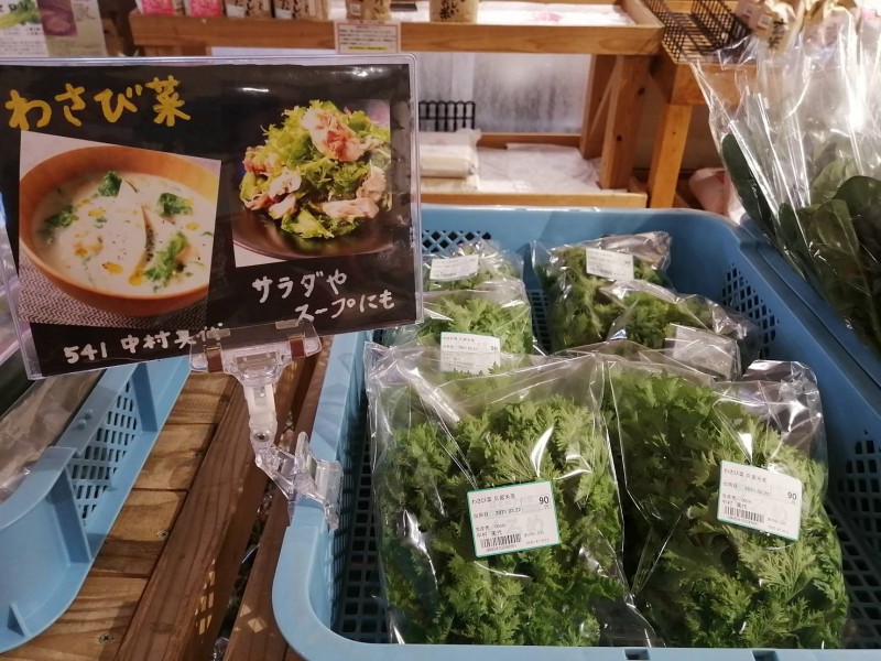 わさび菜 道の駅くるめ